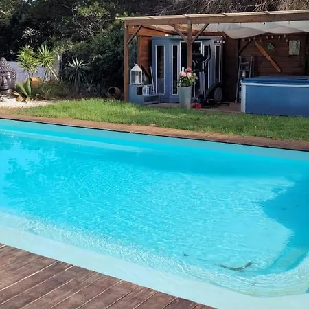 Le Cabanon Piscine Jacuzzi Sauna Paillote لا سين سور مير