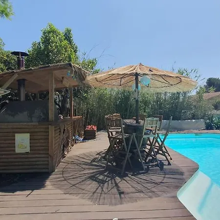 Le Cabanon Piscine Jacuzzi Sauna Paillote شقة لا سين سور مير